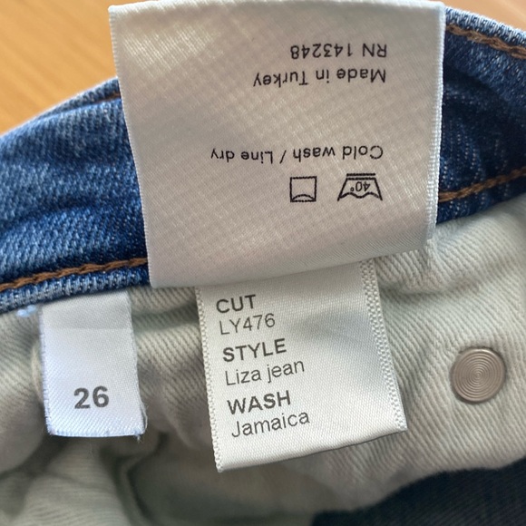 Reformation Blue Straight Leg Women's Jeans - Picture 5 of 6